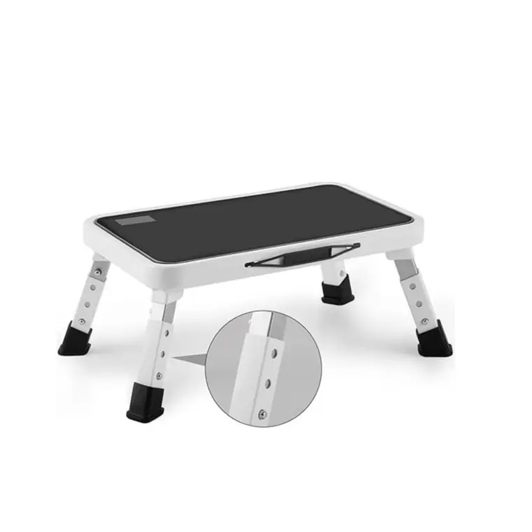 Jocauto Folding Height-Adjustable Step Stool with Non-Slip Platform, 330 Lbs Capacity Step Ladder for Adults, Ideal for Camping, Home Use