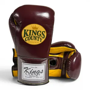 “Oxblood Crown” KINGS COUNTY REGENT BOXING GLOVES (16oz & 14oz)