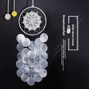 inimalist INS-Style Home Hanging Decor, Shell Wind Chime, Lace Mirror Shell Bedroom Wall Ornament Hangable Hangable Hangable Decoration Decoration DecorationBoho Turquoise Dreamcatcher - M Decoration Boho Dream Catcher