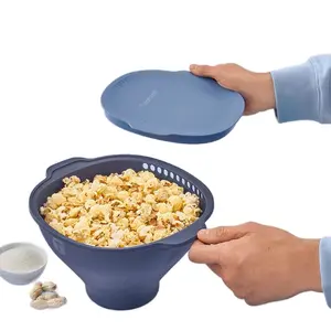 Wow Pop - Easy Popcorn Maker & Dump your Kernels Kitchen Silicone Compact