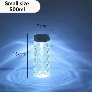 Crystal Mini Humidifier – RGB Mood Lighting & Dual-Speed Mist