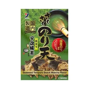 Yamaei Food Sakusaku Noriten Seaweed Tempura Snack Uji Matcha Flavour - 30g
