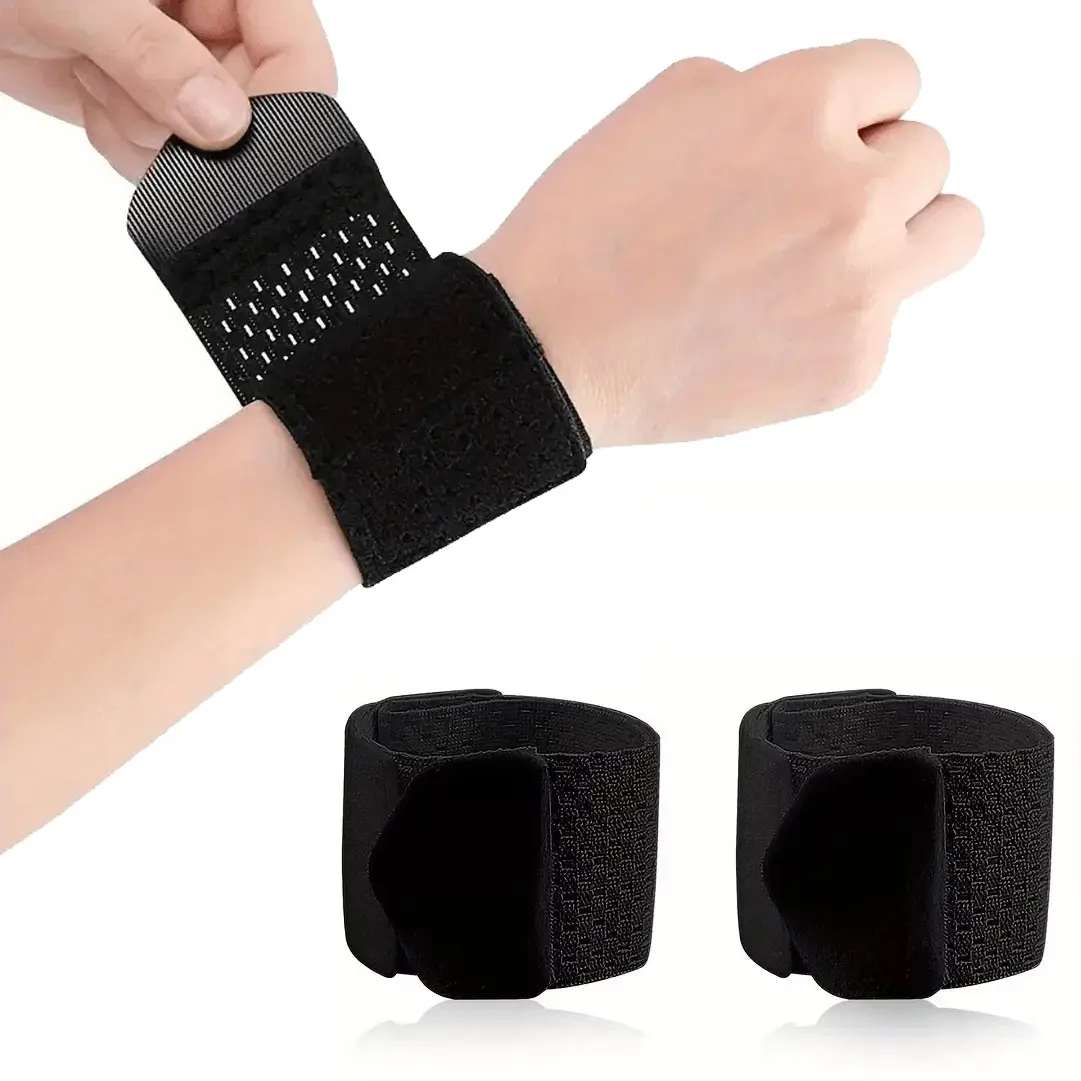 2pcs Adjustable Sports Wrist Band Brace Wrap Support Strap Carpal Tunnel Bandage 2pcs Adjustable Sports Wrist Band Brace Wrap Support Strap Carpal Tunnel Bandage