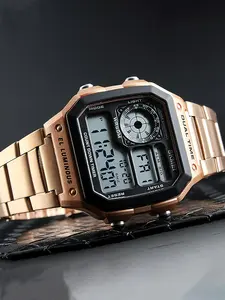 Men's Fashion, Casual Sporty Digital Watch, Quartz Watch, Trendy Watch for Daily Life, with Box, Fashionable Digital Watch