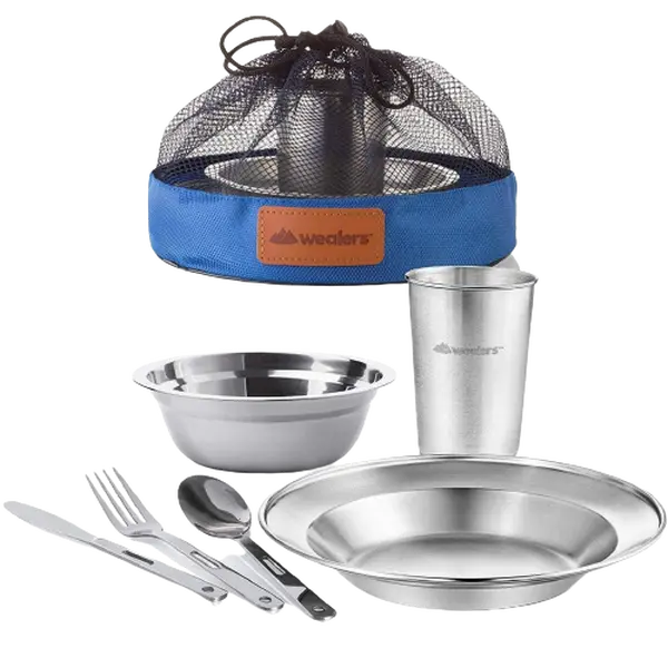 Stainless Steel Camping Messware Dish Set