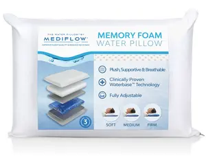 Mediflow Water Pillow - Original Memory Foam bed pillow