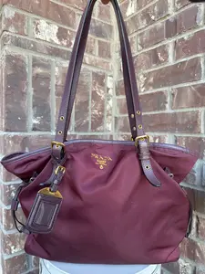 Pre-owned PRADA Nylon/Leather Shoulder Bags Nylon Shoulder Bag