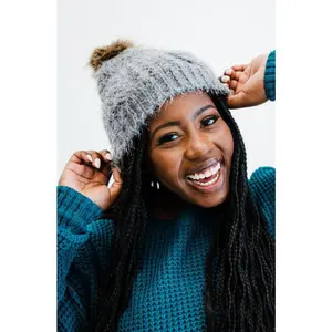Amber Mohair Knit Beanie - Final Sale
