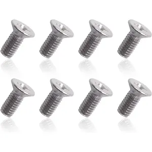 8PCS Stainless Steel Retaining Screws for Front and Rear, Stainless Steel Brake Disc Rotor Screws, 936-000-601-40-H, Compatible with Acura, Honda, Kia Models and Hyundai