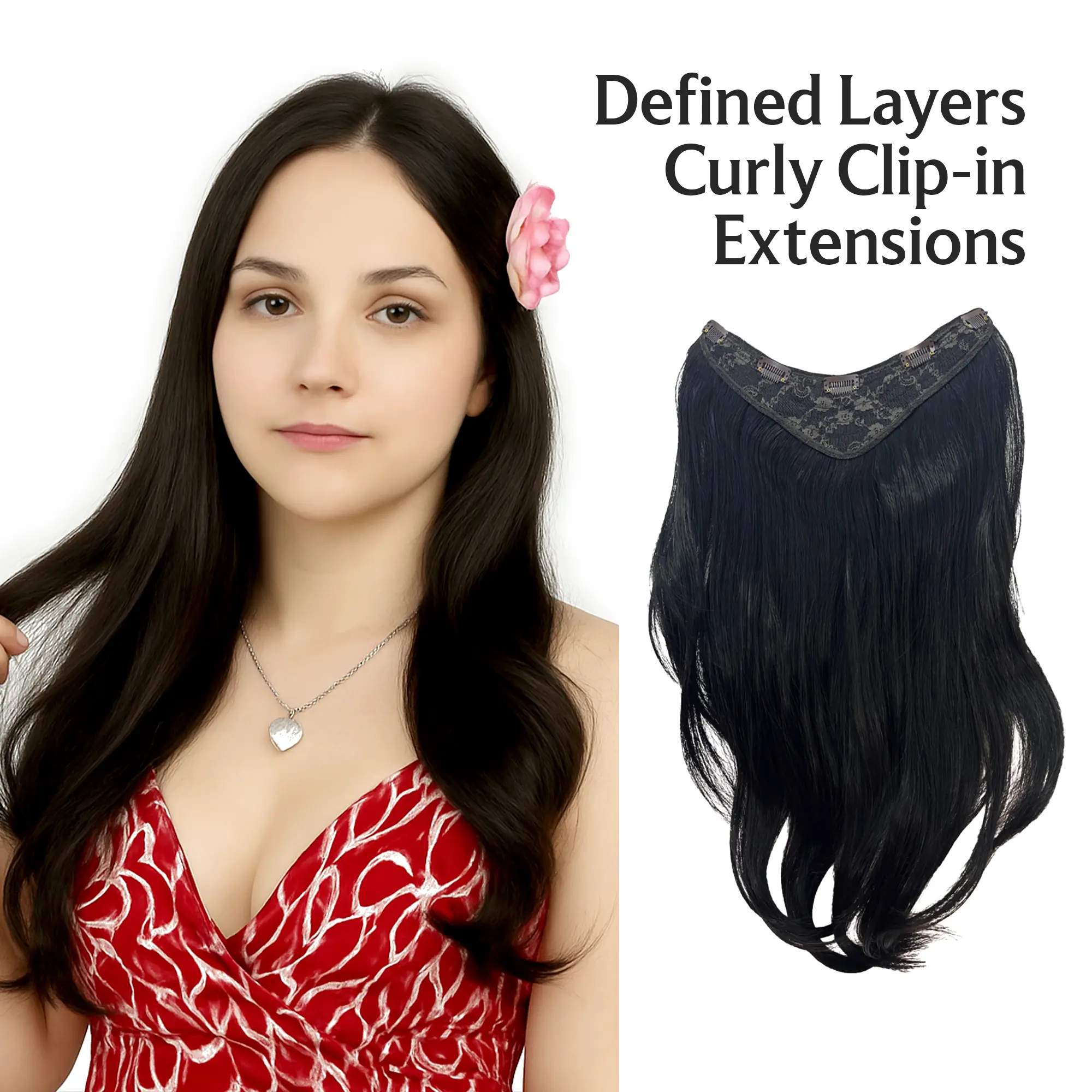 Hair Extension - Curly - Defined Layers