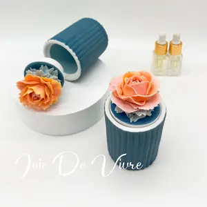 Rose Ceramic Flower Handmade Jewel Case | Passive Diffuser | Scented Candle | Birthday | Wedding | Halloween gift