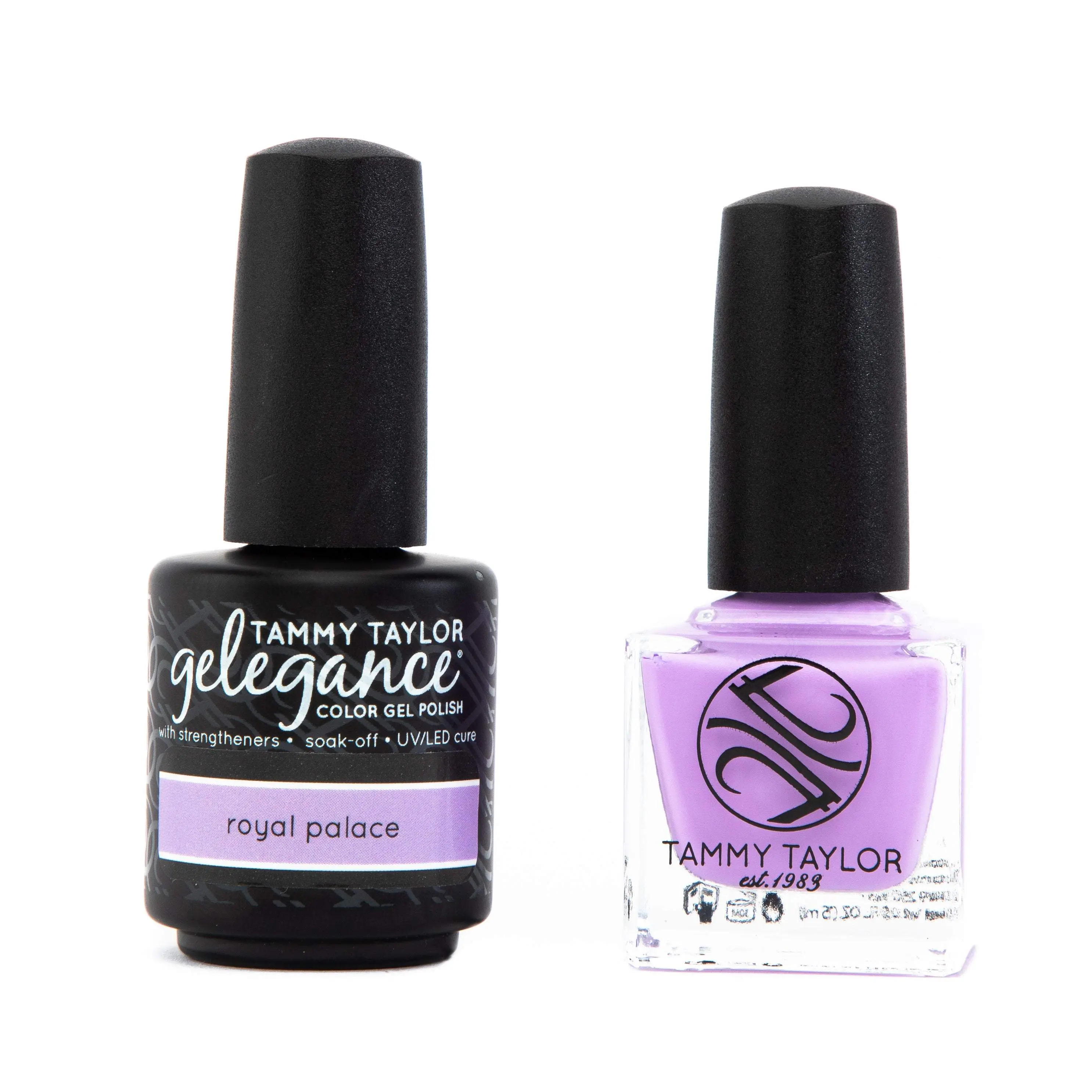 Tammy Taylor Royal Palace Soulmates - Light Violet Gelegance Gel Polish & Nail Lacquer Set - High Pigment Full Coverage Long Lasting Formula
