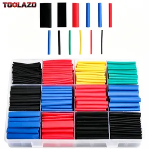 745PCS Heat Shrink Wire Repair Kit with Adhesive Lined Waterproof Tubing, 2:1 Electrical Insulation Sleeves Assortment, Color Coded Shrink Tubes with Storage Box for Automotive, Marine, Motorcycle and Home Wiring Projects