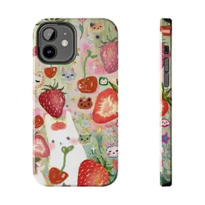 Coquette Strawberry Collage iPhone 17 Pro Case, Kawaii Suitable for IPhone17 11 12 13 14 15 16 Pro Max Air Plus