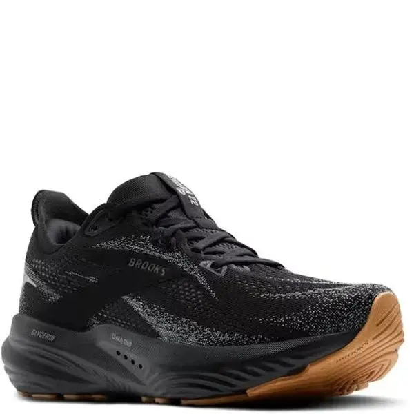 Brooks Glycerin 22 Running Shoe in Black/Primer Gray | Men's