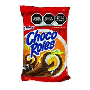 Choco Roles Pineapple Flavor - 2 Pieces per bag -  80 Grams -  Traditional Mexican Dessert