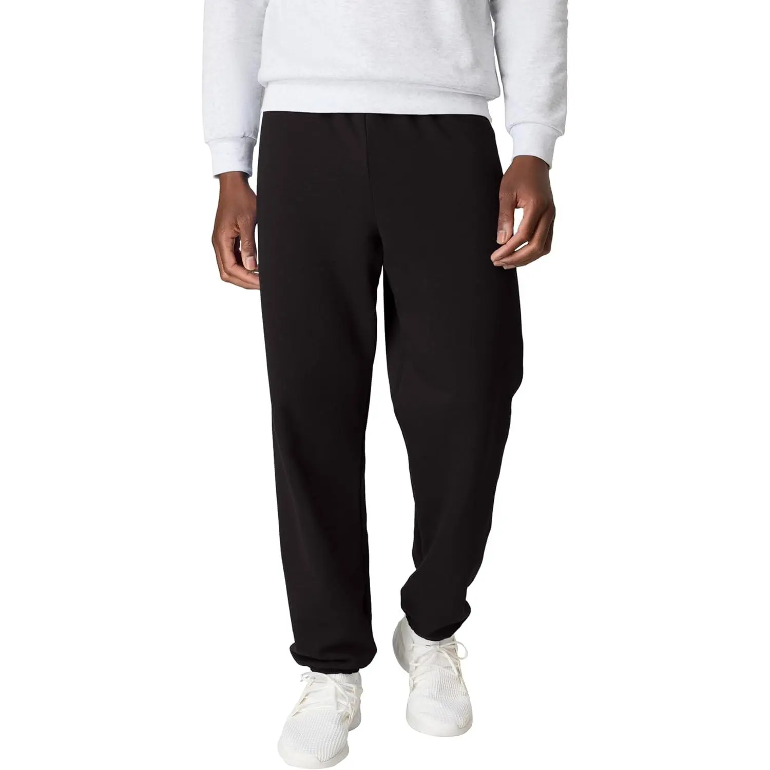 Men's Ecosmart Cotton Fleece Sweatpants - All Seasons Athletic Lounge Pants with Drawstring, Cinched Cuffs