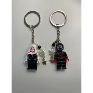 Handmade spider couple keychain, Y2K, the best gift.