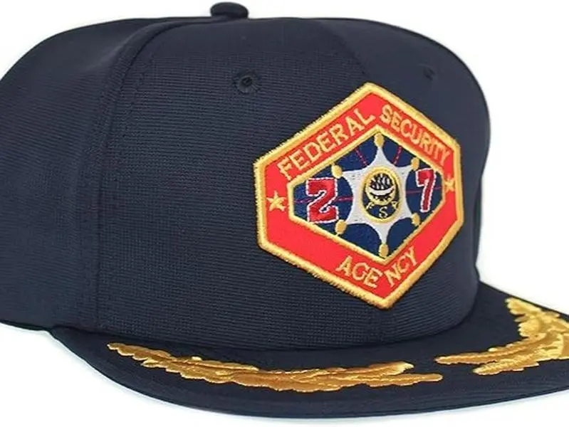 Federal Security Agency Hat Flat Bill Patch Adult Unisex Cap Navy Outland