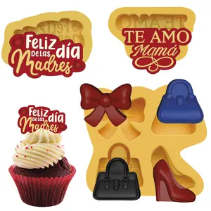Set 3 pieces Mothers day silicone Mold Set 3 pieces Mothers day silicone Mold