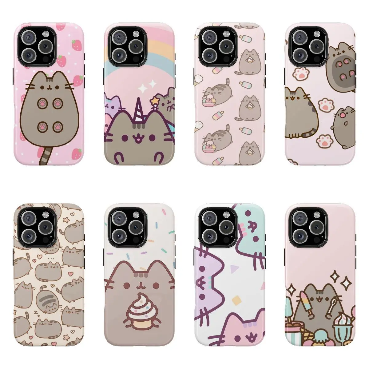 [non-magnetic]A Cute Phone Case That Features Ice Cream, Compatible with for iphone Models 17,16, 15, 14, 13, 12, 11 Pro Max, Halloween Christmas gift Made of Transparent TPU PC Shell Smartphone case