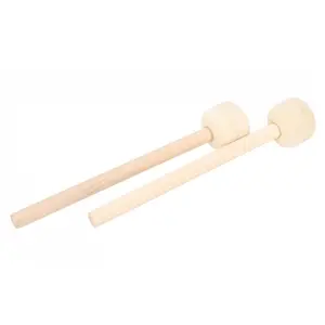 Drumstick Marching Percussion, Bass Drums   Felt Head And a Wooden Handle, Which Is Smooth Sturdy  Durable Drumsticks For Bass Drums