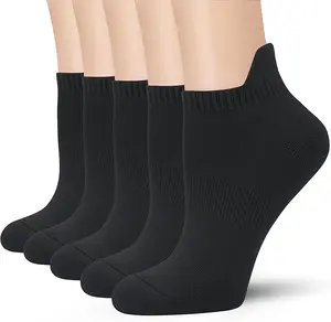 SERISIMPLE Viscose Bamboo No Show Sock Women Ankle Thin Low Cut Socks Arch Support Breathable Athletic Sock 5 Pairs