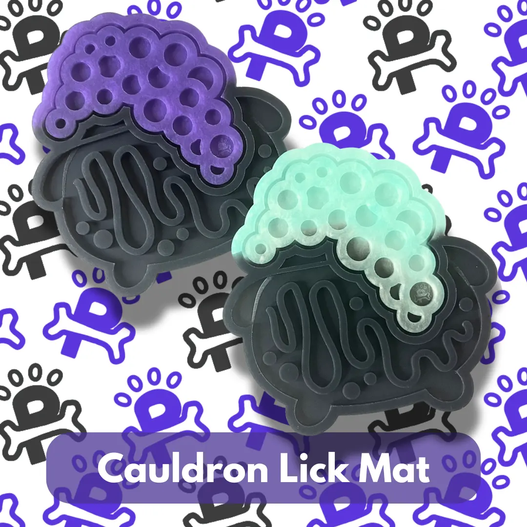 Cauldron Silicone Lick Mat for Dogs and Cats | Pet Feeding Mat | Slow Feeder Enrichment