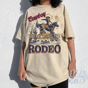 Vintage Western Cowboy Graphic T-Shirt, Retro 90s Graphic Western Shirt, Rodeo Tese, Rodeo Oversize Cowboy Shirt, Wild West Gift, Cool Gift