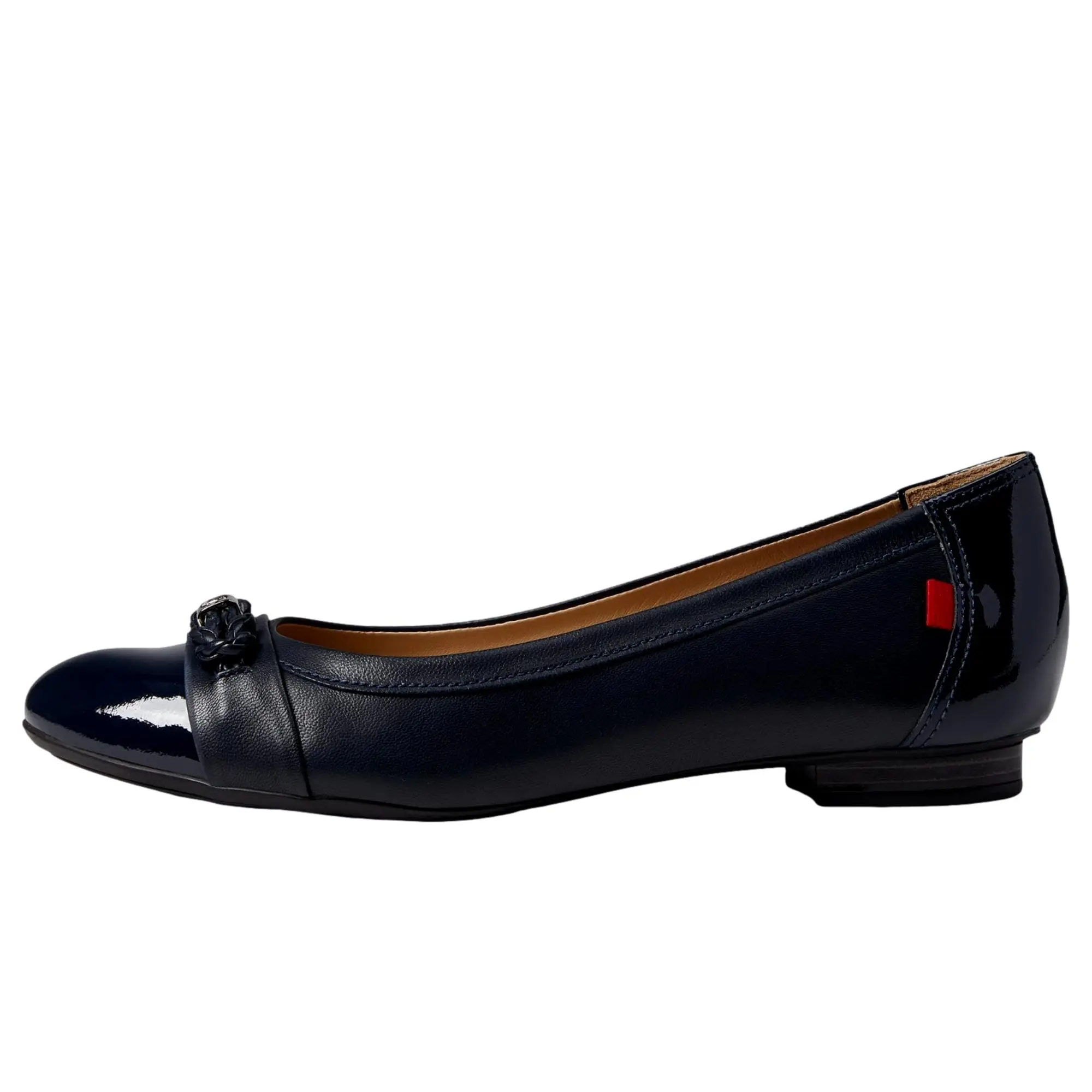 Marc Joseph New York Park Ave Flat Navy Nappa / Patent  4898-NN Women's
