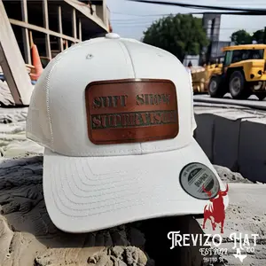 Shit Show Supervisor Leather Patch Hat
