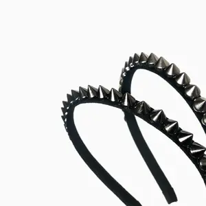 Spiked Headband - Elegant Edgy Design in Silver, Gold, and Black Gun Metal, Perfect for Any Occasion