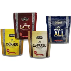 Cafe Divina Premium Coffee Variety Pack - Latte, Latte Dorado, Cappuccino & Tongkat Ali - US Origin