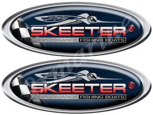 Skeeter oval stickers. - Rendered to look puffy 16"