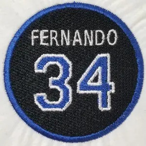 Full Coverage- Fernando Valenzuela 34 Memorial Patch Iron-On Inspired