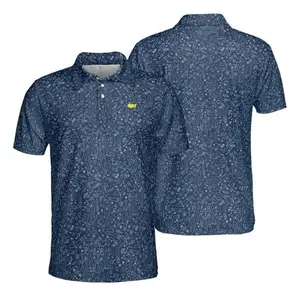 2025 Masters Polo Shirt – Augusta Course Print, Dark Navy Golf Top, Cool Colors, Brighten Up Your Look, Classic Fashion, Full Size Options, Everyone Can Find Their Fit, Easy to Wear, Trendy Polo for Him, Sizes S-5XL, Gift For Him, Gift For Her, Clean