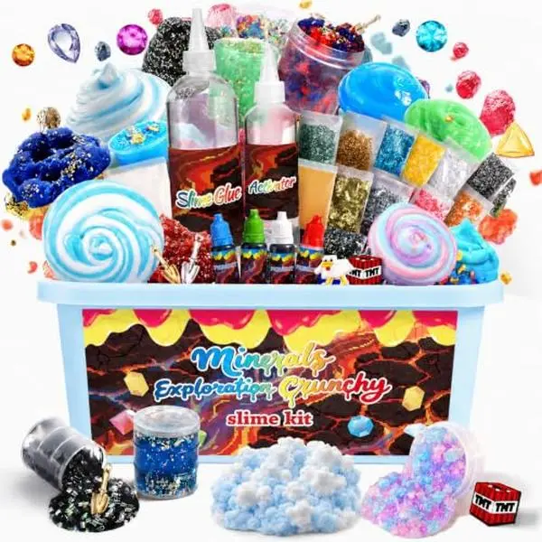 Mix, squeeze, and learn! The UIVIEHIR Science Exploring Slime Kit combines crunchy DIY sensory play with hands-on science—making it the ideal gift or party favor for ages 6–12.