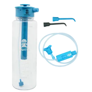 LUNATEC 1500ml Mist, Shower & Hydration Spray Bottle Kit with tube extension and bidet & water flosser precision tips.
