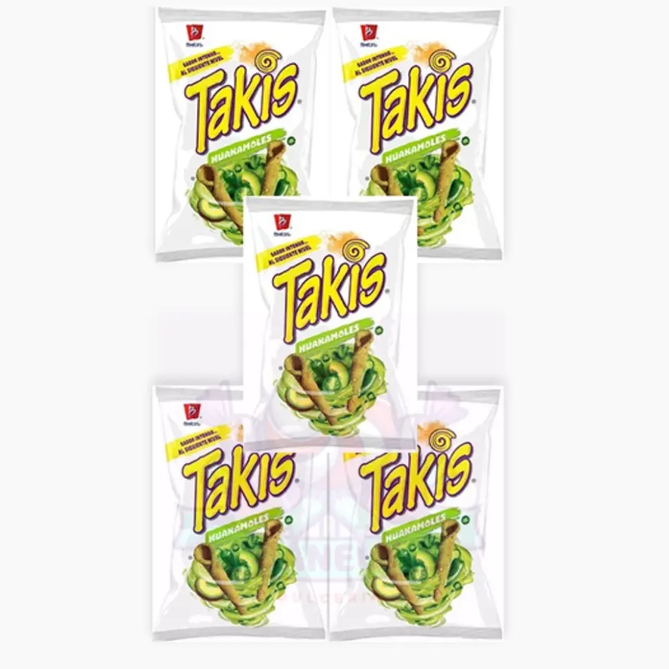 Barcel Takis Huakamoles (5 Pack) - Snack Chips, Crispy Snack