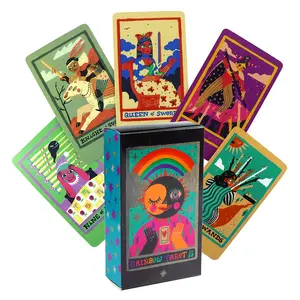 78pcs/copy, Rainbow  Cards Help You Cross The Mysterious Veil And Enter The Sacred Dimension, Guiding You Towards Personal And Spiritual Transformation Christmas Valentine's Day Gifts