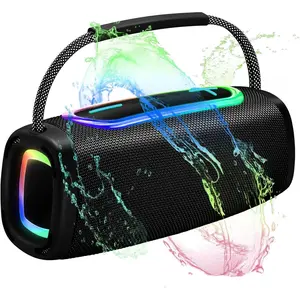 Speaker 6000mAh, 36H Playtime BT5.4 Portable  Speaker with 24W Loud Stereo Sound, IP6 , Portable Speaker with RGB Multi-Color Rhythm Lights for Outdoor//Party as