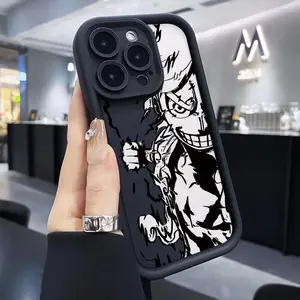 New Popular Anime Warrior Phone Case Suitable for iPhone 16, 16E, 15, 14, 13 Mini, 11 Pro Max, X, XR, XS Max, 8, 7 Plus- Creative Luxury Soft Back Protective Cover with Trapezoidal Lens Protection.