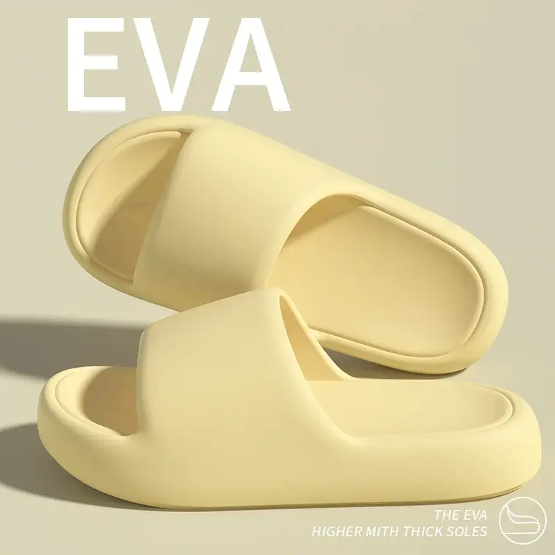Women's Soft Sole EVA Cloud Platform Slippers - 2026 Summer Candy Colors, Non-Slip Home Slides, Beach Flip Flops