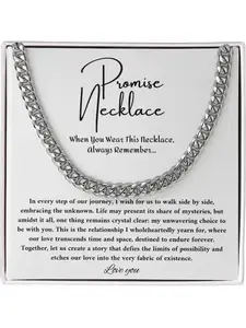 Men's Promise Necklace, Emotional Gift for Boyfriend, Designed for My Person, Birthday Valentine's Anniversary Men's Necklace