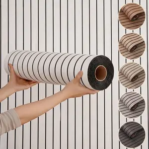 A roll of marble style self-adhesive wallpaper,15.75*118.11/23.62*118.11 inch, waterproof wall panels, oil resistantand easy to clean, suitable for decoration in livingrooms, bedrooms, bathrooms, kitchens, andstairs.