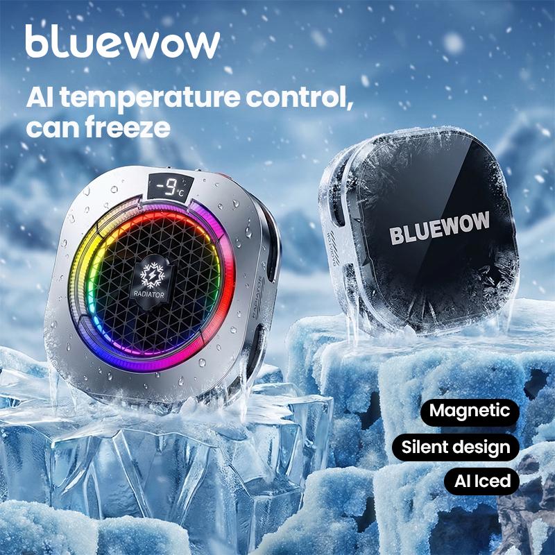 BlueWow TH16 Pro Max Portable USB Phone Cooler - 5 Modes, Stepless Level Adjustment, Vibrant RGB Lighting, Magnetic & Clip-On Design, Charging Gaming Accessory, Gift Box for Mobile PUBG, CODM detail 2