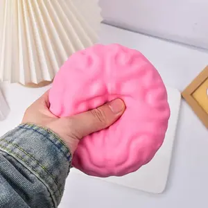 Large Brain-Shaped Squishy Toy - Slow-Rising Stress Relief Fidget Toy, Ideal Gift for Kids (Children's Day)