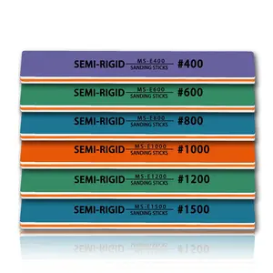 Sanding Sticks for Gundam Repairing, 6 count Hobby Polishing Sticks Kit (400 600 800 1000 1200 1500 Grits) for Plastic Models, Miniature Models & Gunpla