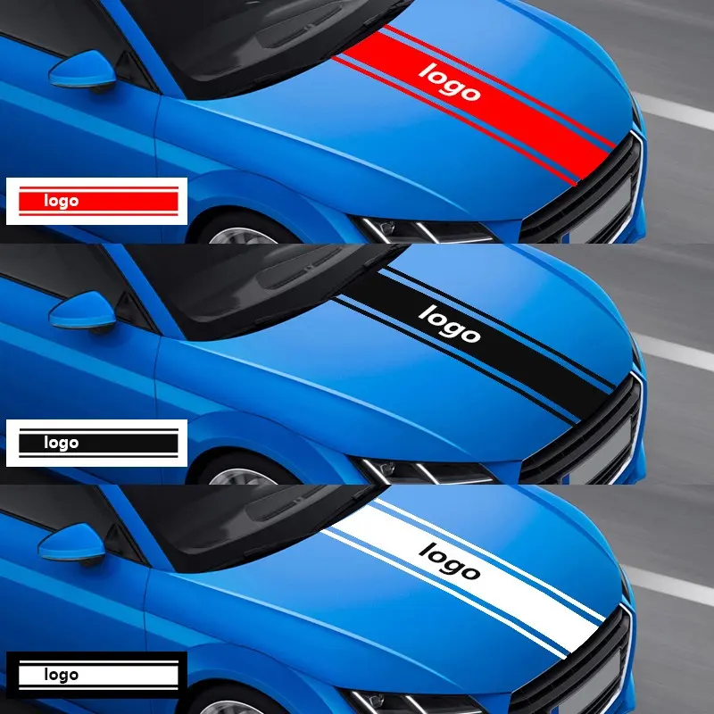 Universal Car Hood Racing Stripe Sticker, Car Decals, Sticker For Cars, Exterior Sport Style Decal, High-Performance Design, Durable & Stylish, Car Stickers