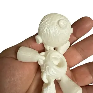 Mojo the Misfit Doll: A Raggedy Heart with Style - 3D Printed Unique Design, Mismatched Button Eyes, Stylized Screw Piercing, Open Heart, Lightweight PLA, Customizable Colors